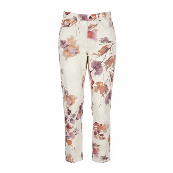 AG ADRIANO GOLDSCHMIED Womens Alexxis High Rise Floral Print Jeans Size 25R - Picture 3 of 11